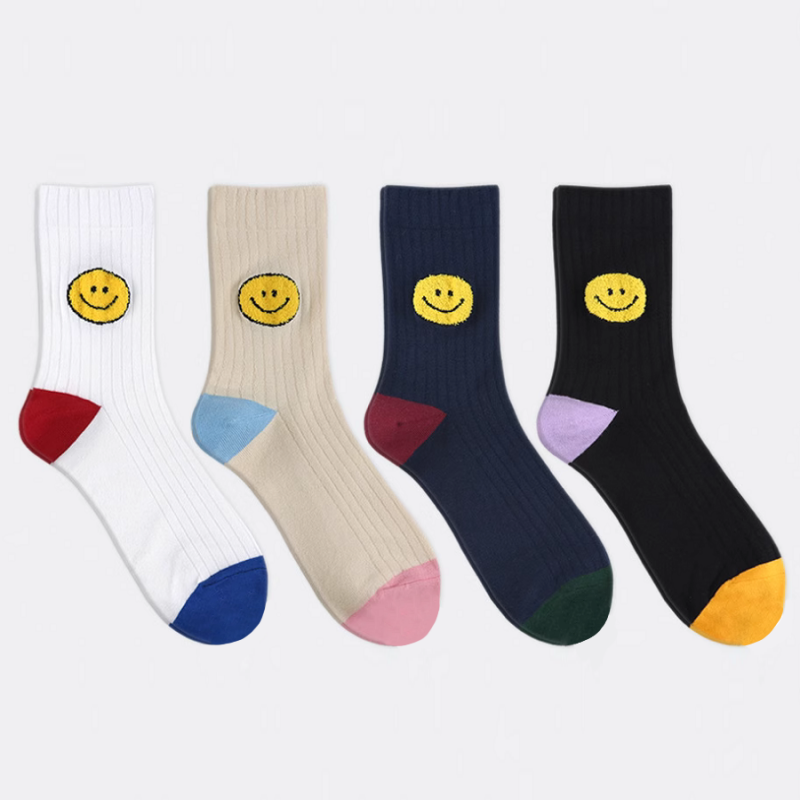 Color Matching Smile Socks