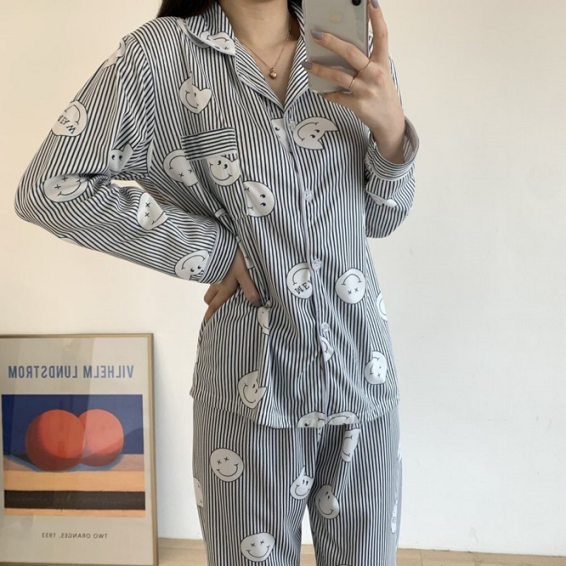 Striped Smile Pajamas