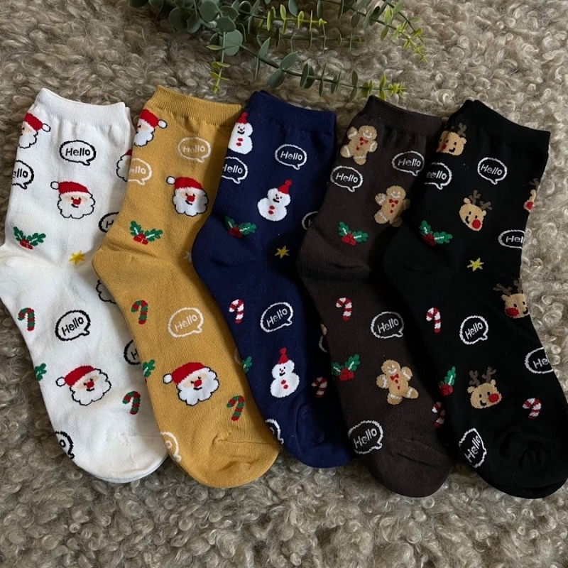 Hello Christmas Socks
