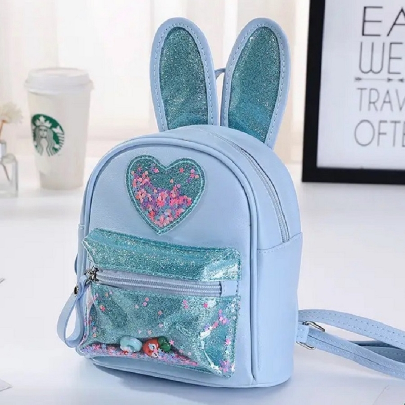 Rabbit Heart Sequin Backpack